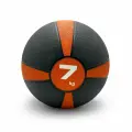 Медбол UNIX Fit PRO 7 кг для рук, утяжеленный мяч для фитнеса и кроссфита, медицинбол, оранжевый