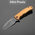 Складной нож CIVIVI Mini Praxis C18026C-DS1, сталь Damascus, рукоять guibourtia wood