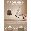 Вешалка-плечики для одежды Ridberg Basic пластиковые со вставками 10 шт (White)