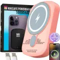 Магнитный беспроводной 10000 mAh повербанк Luckroute MagSafe Power Bank для телефона - Внешний портативный аккумулятор с быстрой зарядкой, 100% совместимость с iPhone 12/13/14/15