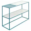Стол консольный Mayen 120х35х76 см с полками голубой Bergenson Bjorn BB0000504
