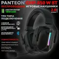 Наушники PANTEON GHP-850 W BT Black, игровые, беспроводные, с LED-подсветкой