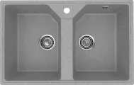 Мойка кухонная Practik PR-M 770-003 прямоугольная, 77x49, серая, российская
