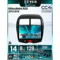 Магнитола Mitsubishi ASX 2010-2016 (Комплектация А) Teyes CC4 8/128GB, штатная магнитола, QLED,2 DSP,4G, Wi-Fi,2DIN