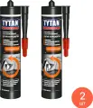 Герметик каучуковый TYTAN Professional / Титан Профессионал для кровли эластичный, коричневый, 310мл / строительство и ремонт (комплект из 2 шт)