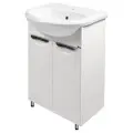 Тумба Emmy Милли 60 напольная, белая, без умывальника Уют 60