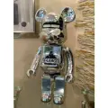 Игрушка Medicom Toy Bearbrick Х-LARGE, высота 70 см, статичная, серебристая