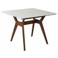 Стол кухонный обеденный Нардвик 860*860 см мрамор, темный орех