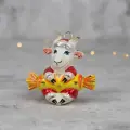 Елочная игрушка/ сувенир /символ года Козлик с конфетой Фарфоровая мануфактура. Фарфор