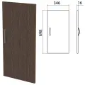 Дверь ЛДСП низкая Канц 346х16х698 мм, цвет венге, ДК32.16