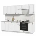 Кухонный гарнитур, без столешницы, Кухня Модена 280см Белый / Дуб Белый