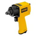 Ударный пневмогайковерт Denzel IWS550 Compact 1/2, 8500 об/мин, 710 Нм (57470) желтый