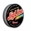 Плетеный шнур Jigline Multicolor, толщина 0,08 мм, тест 5,6 кг, длина 100 м, разноцветный