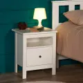 Тумба прикроватная сага с 1 ящиком, размер 51х62х41см, цвет Белый