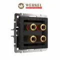 Акустическая розетка Werkel W1285008 черный IP20