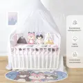 Комплект в кроватку бортики для новорожденных для девочки Sweet friends, 1134н