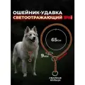 Ошейник-удавка ZOOONE с 2-я кольцами круглый светоотражающий 9 мм*65 см (коричнево-медный) 76-1063