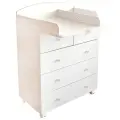 Комод детский пеленальный 80*47*100 см с откидной крышкой San Remo, белый