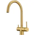 Смеситель для кухни с краном для питьевой воды Milacio Ultra ( MCU.554. GD ) золото