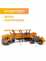 Игрушечная фура , световые и звуковые эффекты, инерционный механизм,