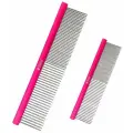 Гребень, гребни для собак, кошек, груминга животных Dimi Pink Combo большой 19см и малый 14cm