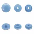 Кнопки для одежды трикотажные 12,5 мм и 10 мм, 1000 шт, пластиковые, NEW STAR (голубой)