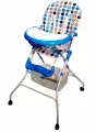 Стульчик Boston new на колесах синий