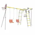 Спортивно-игровой комплекс Romana Акробат 2, качели фанерные R 103.19.05, серый/жёлтый