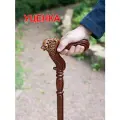 Трость деревянная Китайский Лев 90см уценка