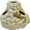 Садовая фигурка для сада и дачи Камень с ящерицами беж 35х46х50