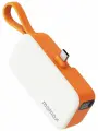 Портативное зарядное устройство Momax 1-Power Mini 3 в 1 Battery Pack with USB-C Plug 5000mAh 20W - Orange