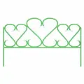 Садовый заборчик «Романтик» 45см, зеленый, металл, длина 3,65м, 5 деталей