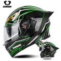 Шлем SOMAN 955S, XL, яркий черно-зеленый, для верховой езды