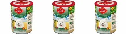 Родные корма консервы для собак мясные кусочки в соусе по-суздальски,970 г,3 шт