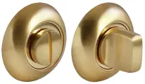 Завертка дверная сантехническая, замок для межкомнатных дверей MORELLI MH-WC GP, золото