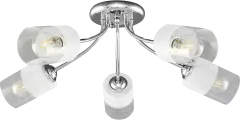 Люстра потолочная «Олимпия», 5 ламп, 15 м², цвет хром