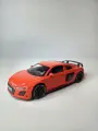 Модель автомобиля Audi R8V10 коллекционная металлическая игрушка масштаб 1:24 оранжевый