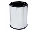 Мусорное ведро WasserKRAFT K-625, нержавеющая сталь, хромированное, круглое, 5 л