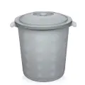 Бак пластиковый «эльфпласт» 25 л с крышкой, ручки, шероховатая поверхность, цвет в ассортименте