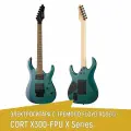 Электрогитара CORT X300-FPU, суперстрат, фиолетовый хамелеон, тремоло Floyd Rose