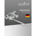 Смеситель для ванны с душем с длинным изливом, кран в ванную, Aqwin
