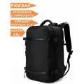 Рюкзак мужской городской дорожный Ozuko средний 27л, для ноутбука 17.3, с USB зарядкой, непромокаемый, взрослый/подростковый, цвет черный