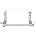NISSENS 96610 (1K0145805E / 3C0145805F / 3C0145805R) интеркулер VW cc (11-) 1.8tsi / 2.0 tfsiPassat (Пассат) b6 (05-) 1.8tsi / 1.9tdi