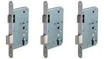 Корпус врезного Fuaro замка с защёлкой для противопожарных дверей FL-0434 (комплект 3 штуки)