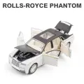 1:32 Модель автомобиля Rolls-Royce Phantom из литого сплава, игрушечные машинки, детские игрушки со звуком и светом, подарки для детей, игрушки для мальчиков