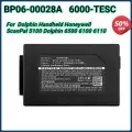 Литий-ионный аккумулятор для сканера штрих-кода для портативного портативного устройства Dolphin Honeywell ScanPal 5100 Dolphin 6500 6100 6110 6000LU1 6000-TESC 3,7 В 2200 мАч