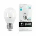 (10 шт)Лампа Gauss Elementary Шар 12W 920lm 4100K Е27 LED 1/10/100