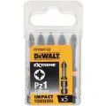 Биты ударные DEWALT IMPACT DT7390T, Torsion Pz1, 50 мм, 5 шт.