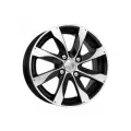Диски автомобильные K&K Джемини 6x15 4x100 ET48 54,1 Алмаз черный