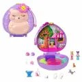 Фигурки Mattel Polly Pocket - Компактный игровой набор Полли Покет с куклами и аксессуарами - Ежик кафе HRD37